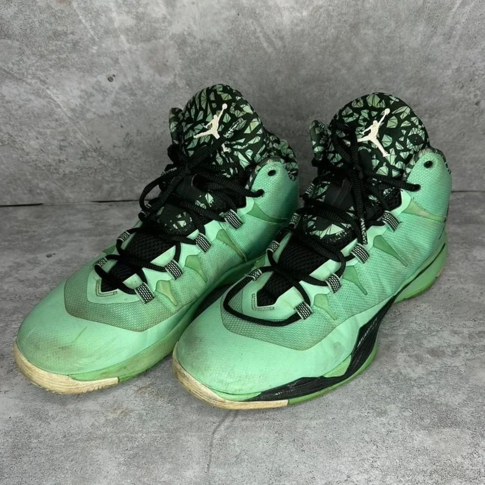 2013 Jordan Super Fly 2 Green Glow basketball shoes Sneakers Size US 11 Men's